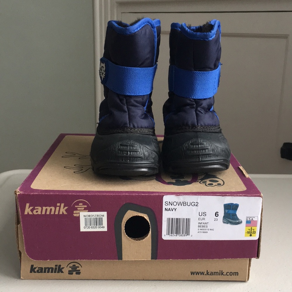 Kamik Snowbug 2 Snow Boot Toddler 6 Blue Navy
